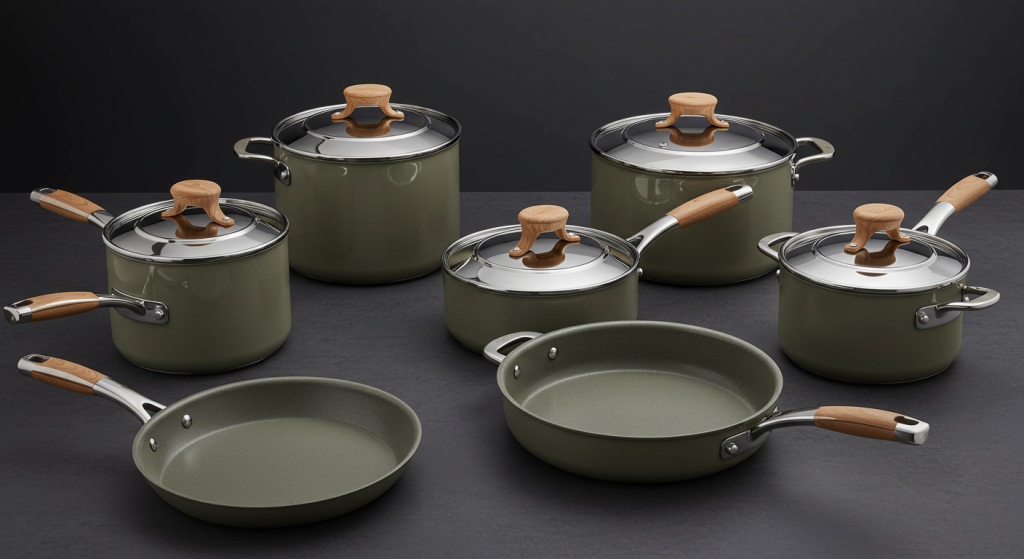 Cookware “Non-Toxic” in the black background